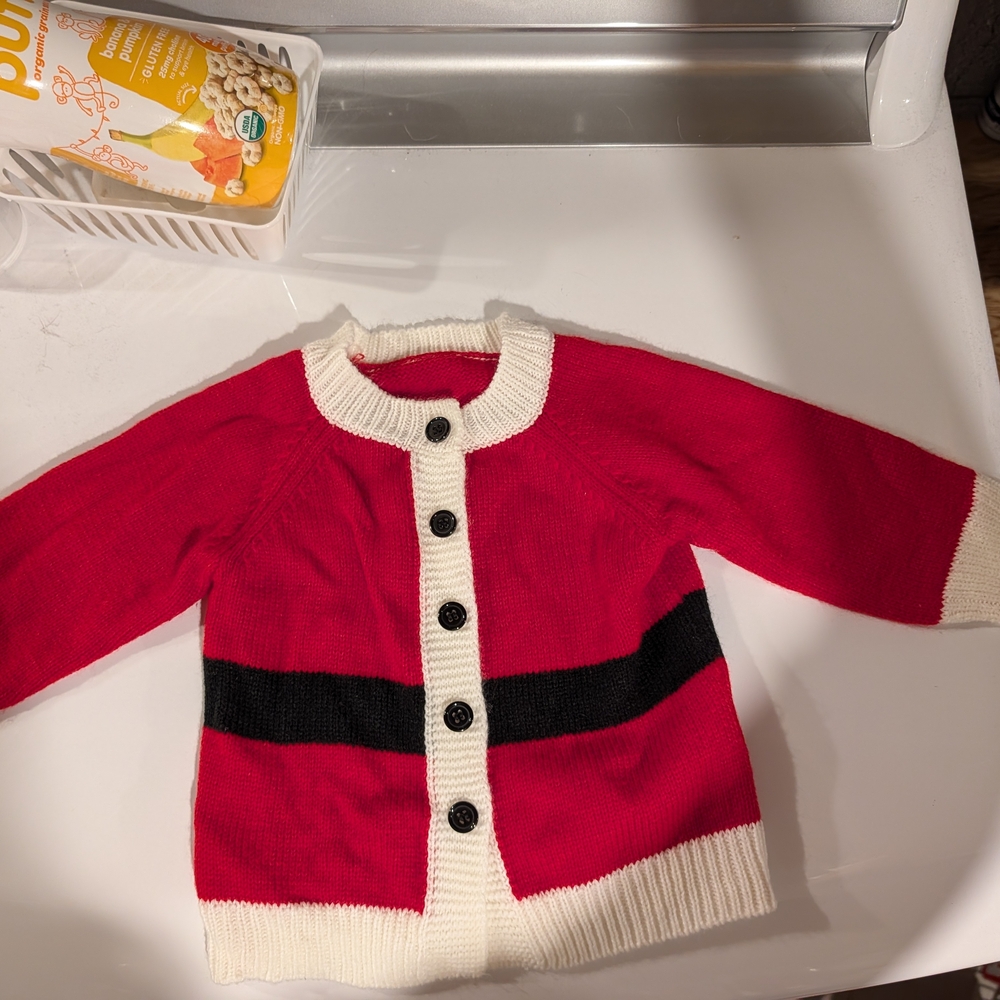 Red and Black Santa Cardigan